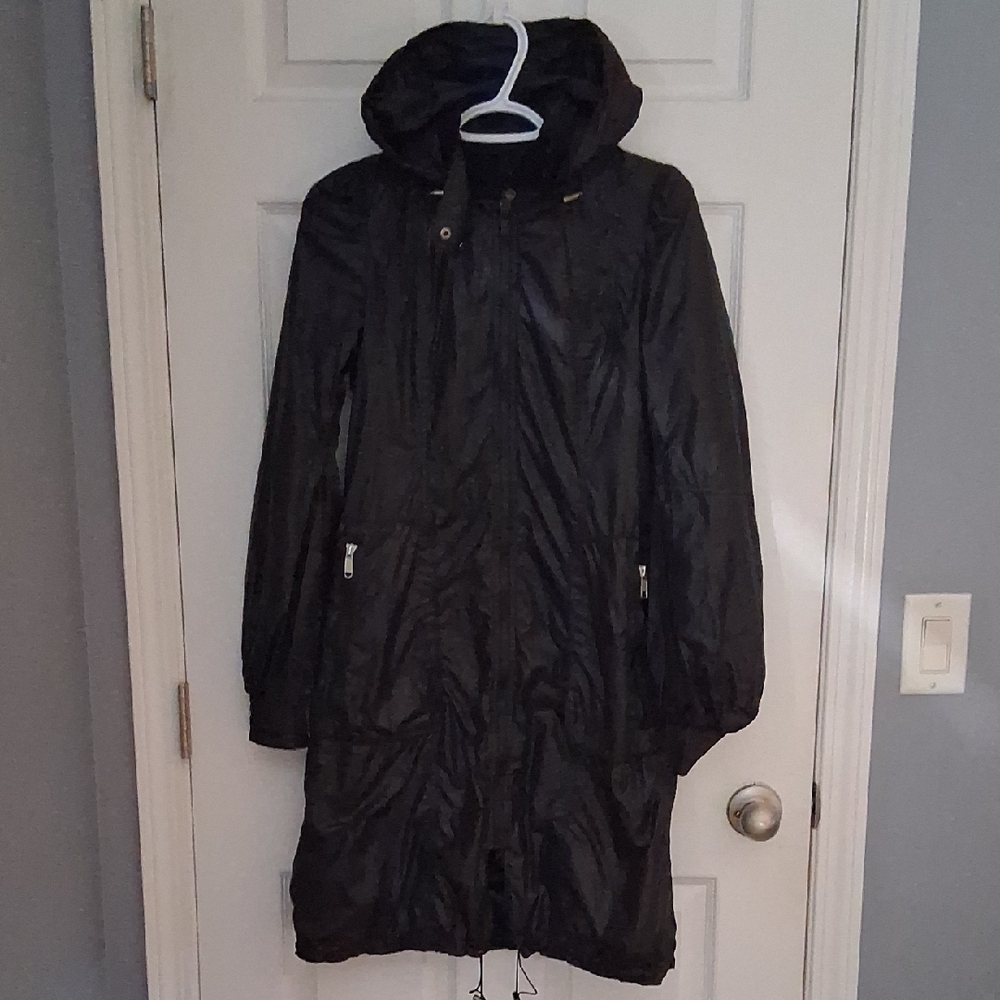 Black Hooded Women's Jacket